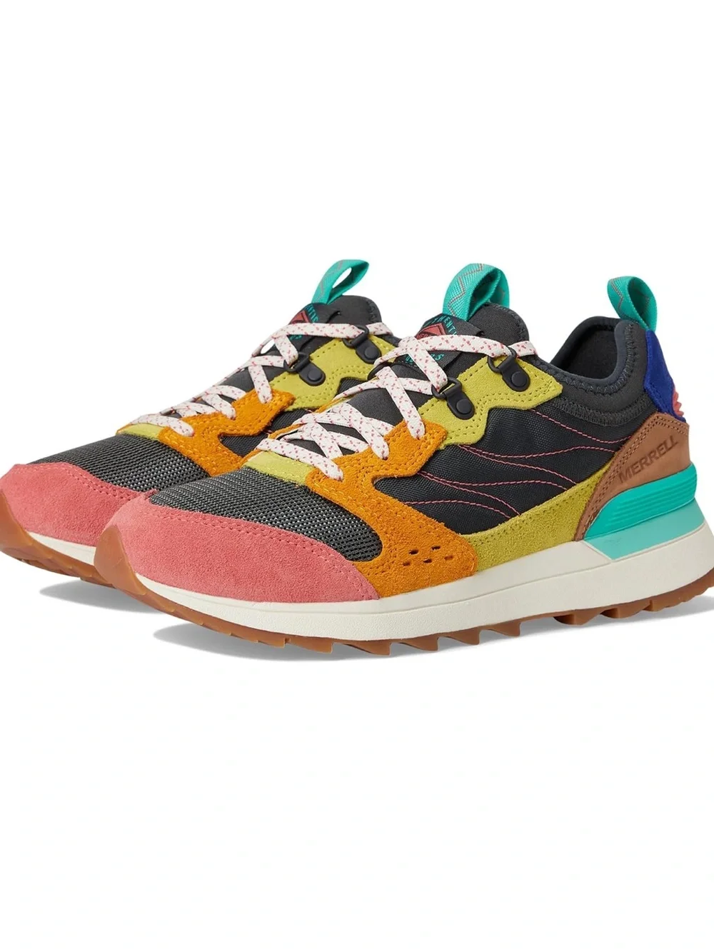 Merrell women’s Alpine 83 colorblock Multicolor Suede & Mesh Sneakers